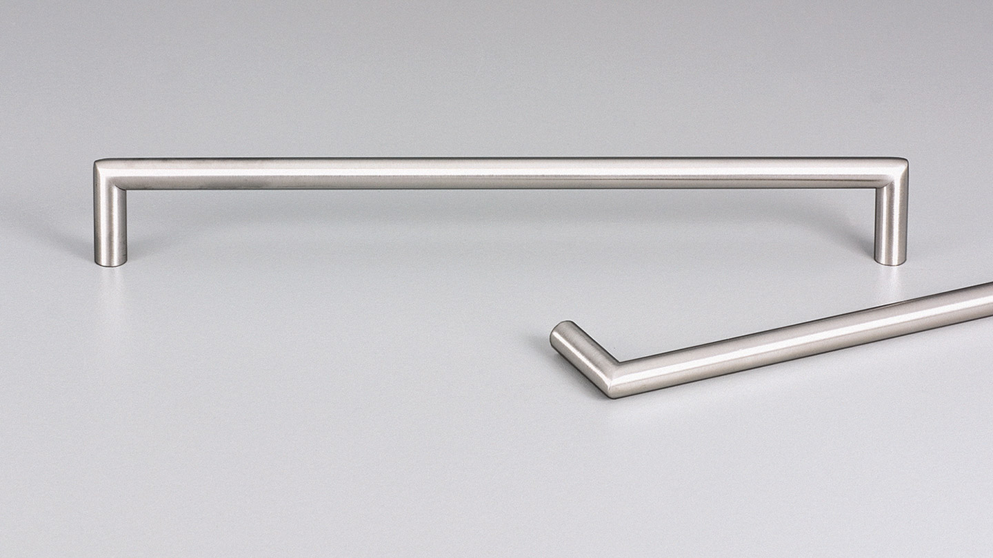 E2107 stainless D handle 8mm round section for Kitchen handles, cabinet handles, cabinet hardware, kitchen cabinet handle, vanity handle, furniture handle, kitchen hardware, cupboard handles.